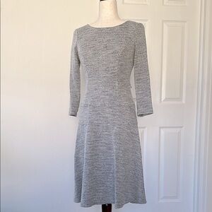Anne Klein Gray Career Knit Midi Dress 6